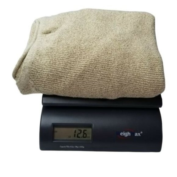 Liz Claiborne Women's XL Pullover V-Neck Knit Sweater Gold Metallic 3/4 Sleeve - Picture 10 of 12